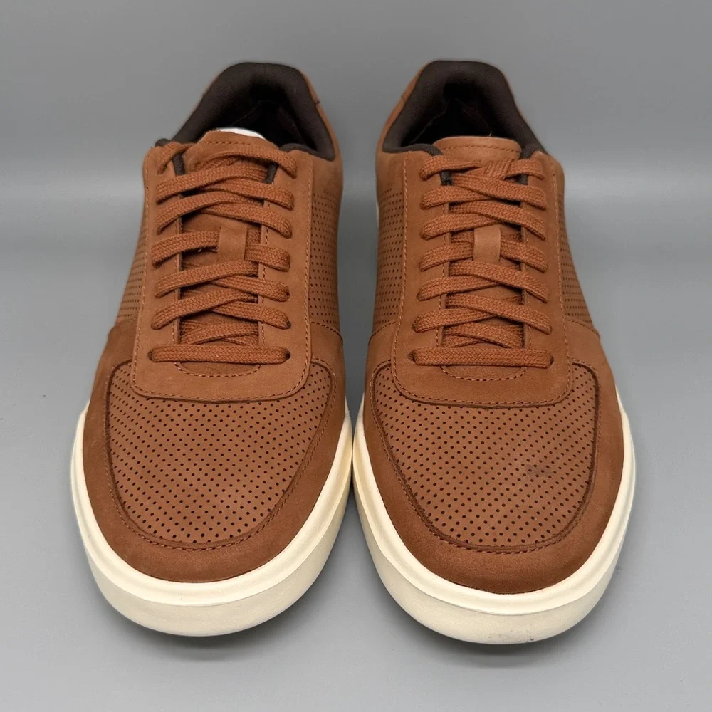 Cole‎ Haan GC Modern Perf Brown Leather Shoess  C33980 Men’s Sz 10W NWT